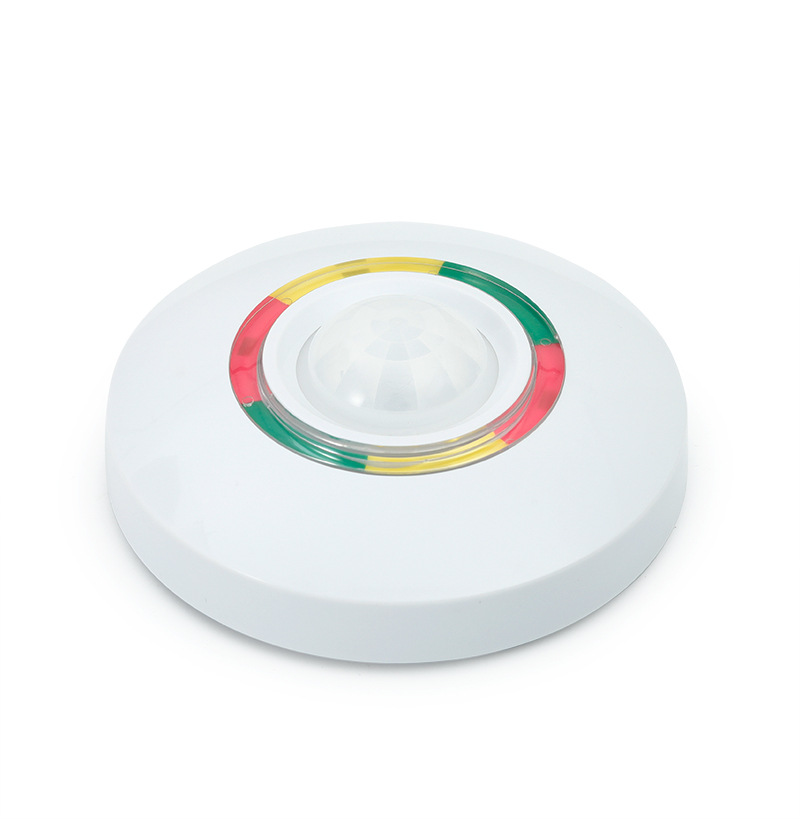 微波双鉴红外探测器 吸顶式安装 防宠物双鉴红外 防盗报警器 智能