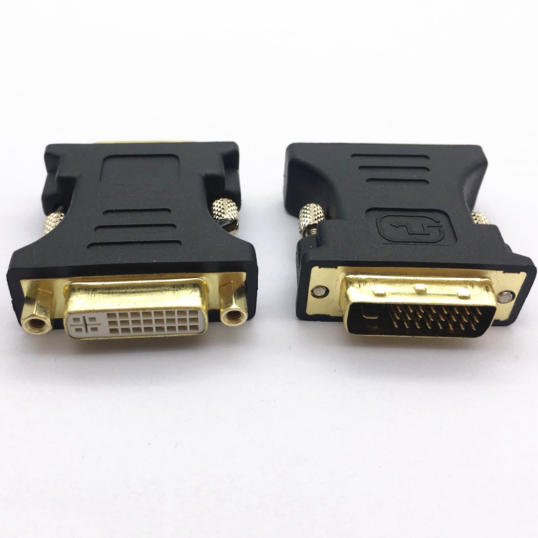 dvi转接头24 1公转24 5母转接头公对母 电脑电视高清视频转换插头