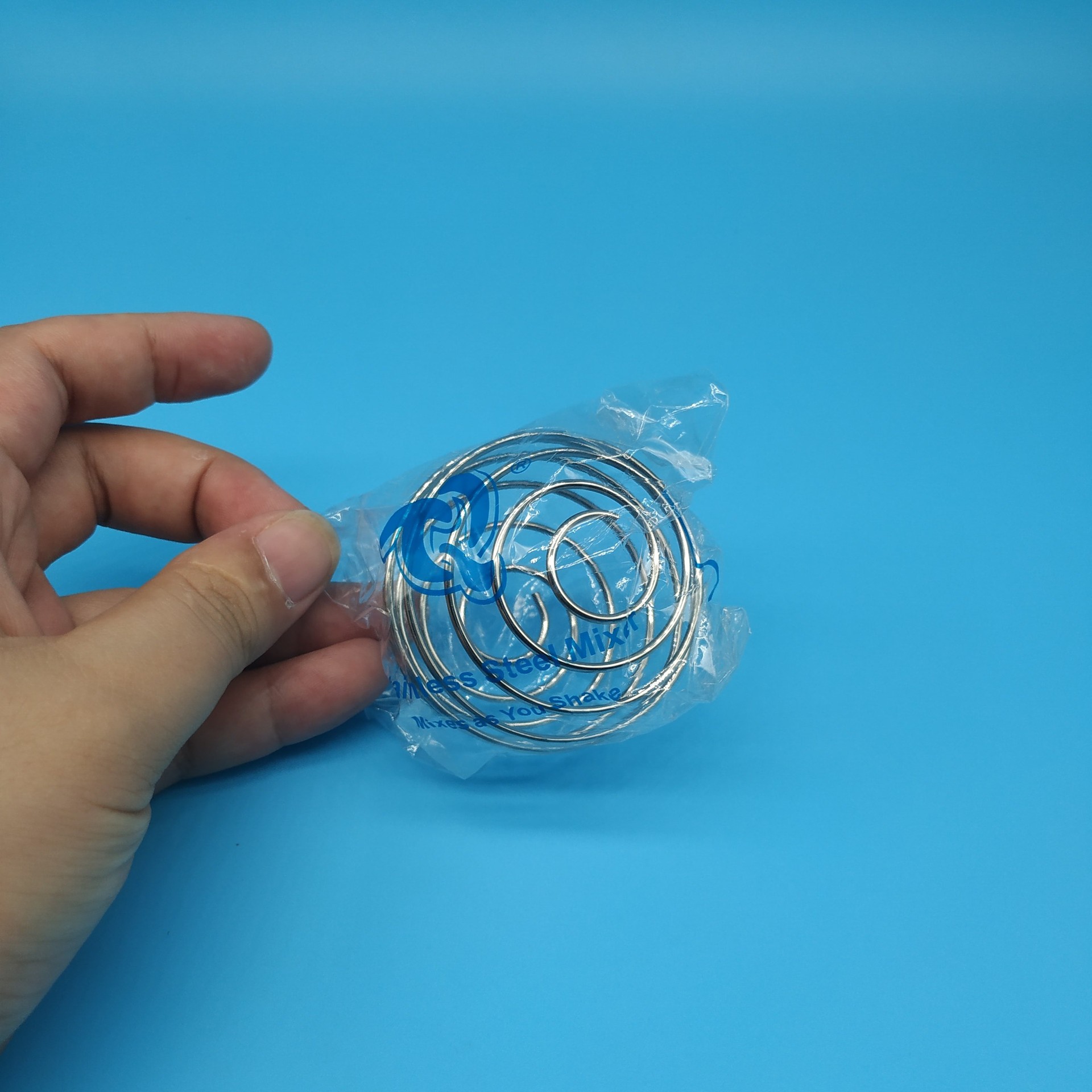 摇摇杯弹簧球 304不锈钢蛋白粉咖啡杯搅拌弹簧球 opp袋独立包装
