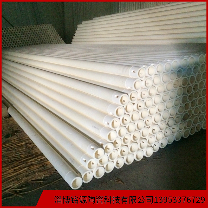 高铝管刚玉莫来石管陶瓷管莫来石管耐高温耐磨耐腐蚀