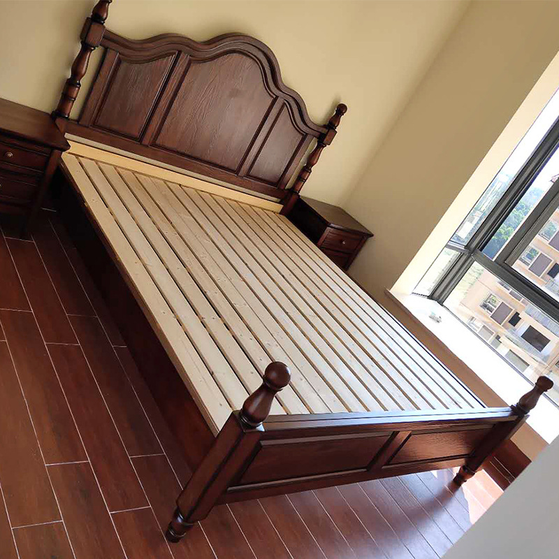 木床高箱床1.8米双杨木卧储物高箱床木床人主木床是纯高箱