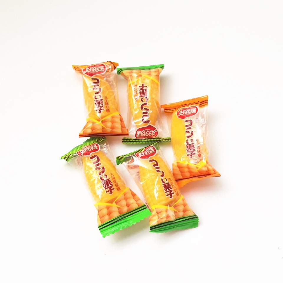 好邻居玉米糖玉米软糖婚庆喜糖糖果零食批发500克