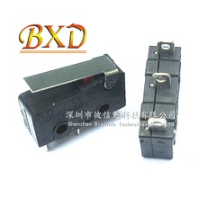 微动开关KW11 外扣16MM柄长 铜触点KW12 5A125V 3脚 电源开关