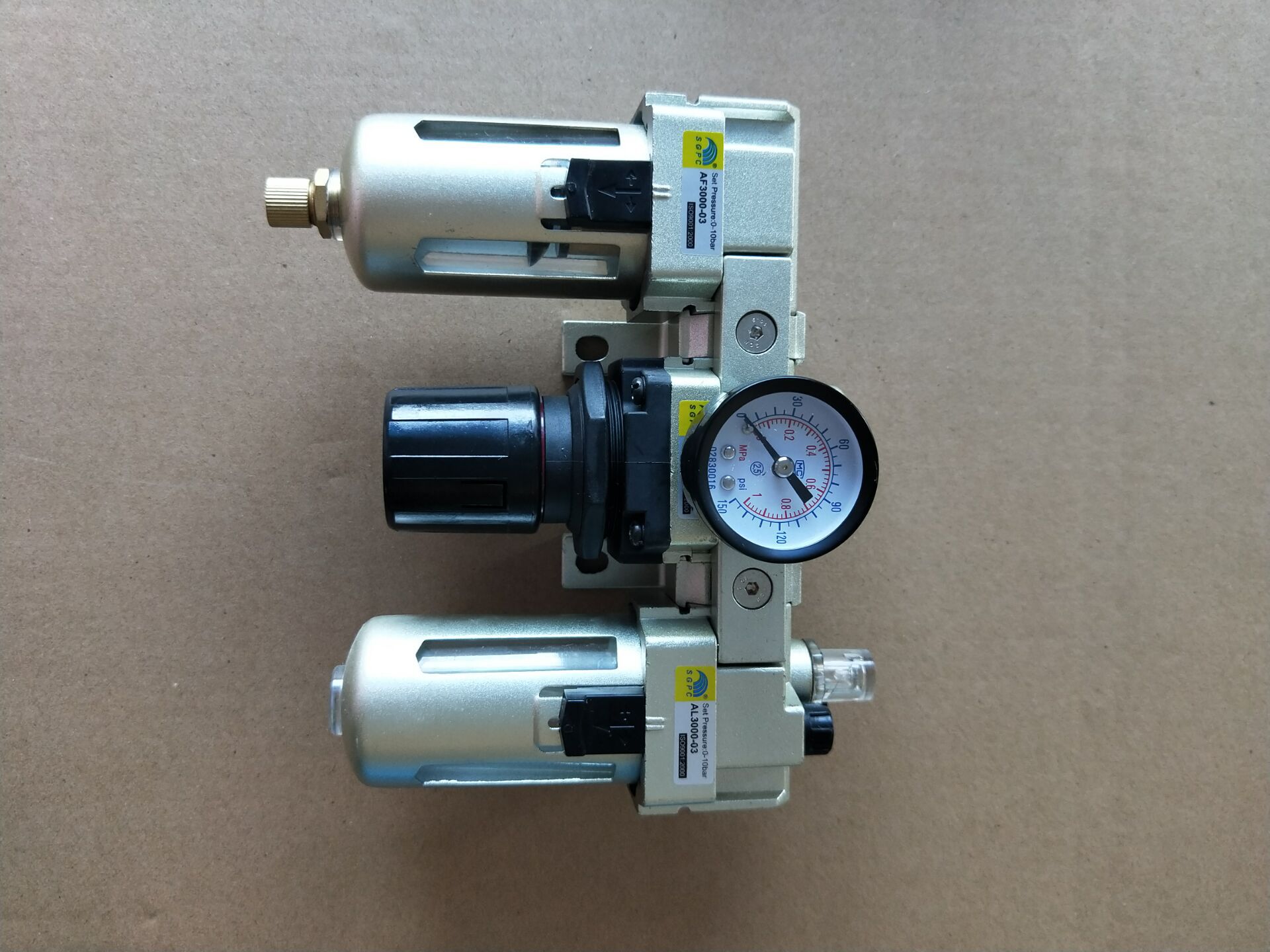 sgpc升光-气源三联件ac3000-03,ac3000-02三联体,可配自动排水器