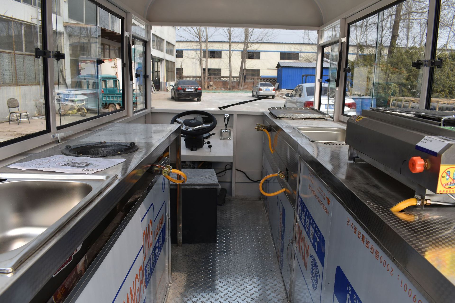 现车小吃车多功能餐车移动摆摊流动早餐车快餐车电动四轮美食车