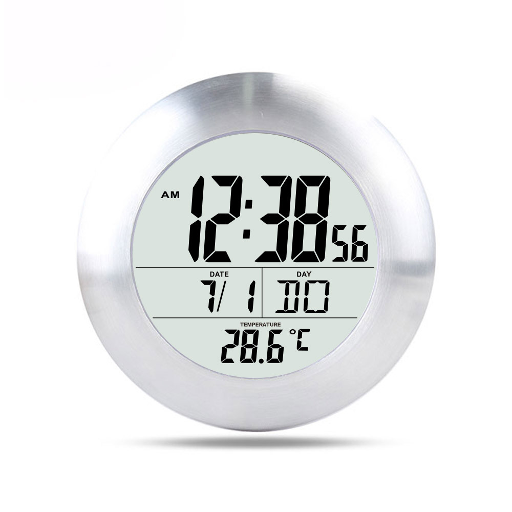 易美特厂家直销多功能浴室钟跨境专供防水大屏时间日期显示