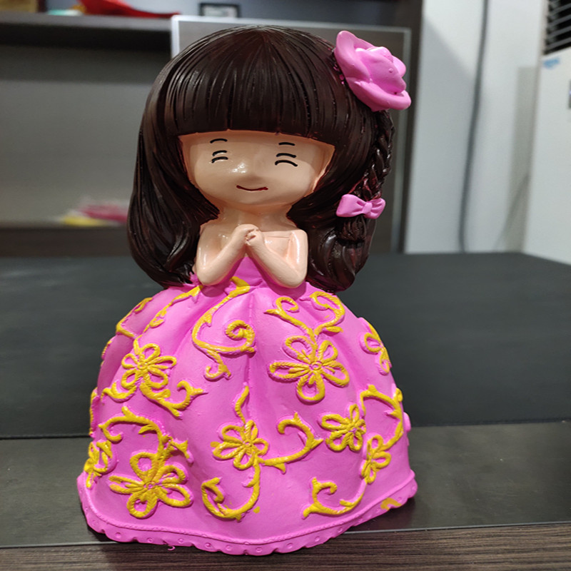 厂家批发石膏彩绘娃娃白坯涂色搪胶模具白胚儿童手工地摊diy玩具