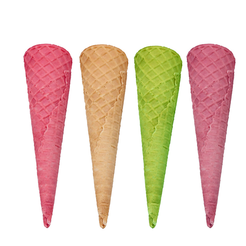 蜜雪冰城甜筒冰淇淋脆筒冰激凌西班牙脆皮筒15度蛋糕筒彩色华夫筒