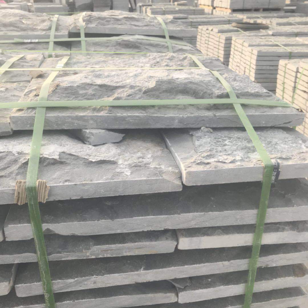 外墙蘑菇石 青石干挂石材 背景装饰蘑菇石