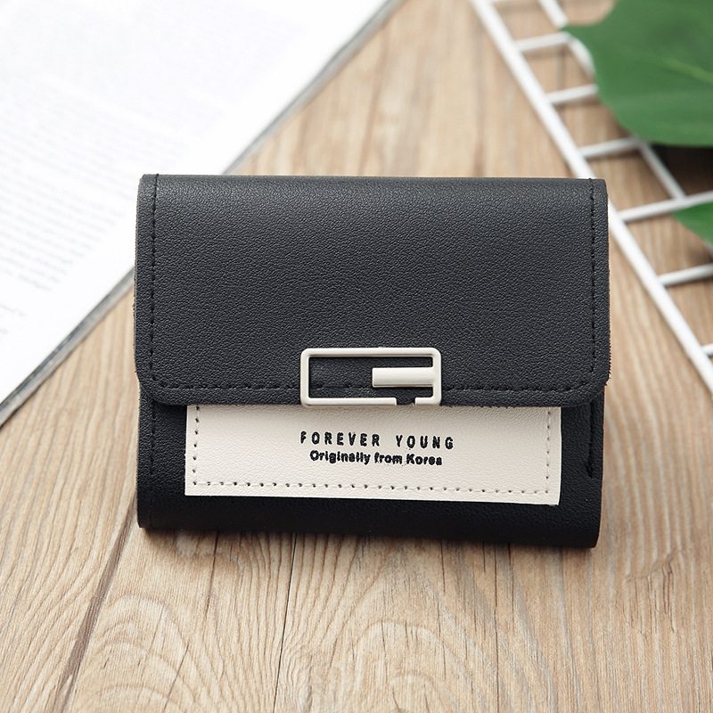 2023 Korean Fashion Women's Printed Letters Short Clutch Multi-Slot Card Holder Cover Women's Wallet in Stock Wholesale