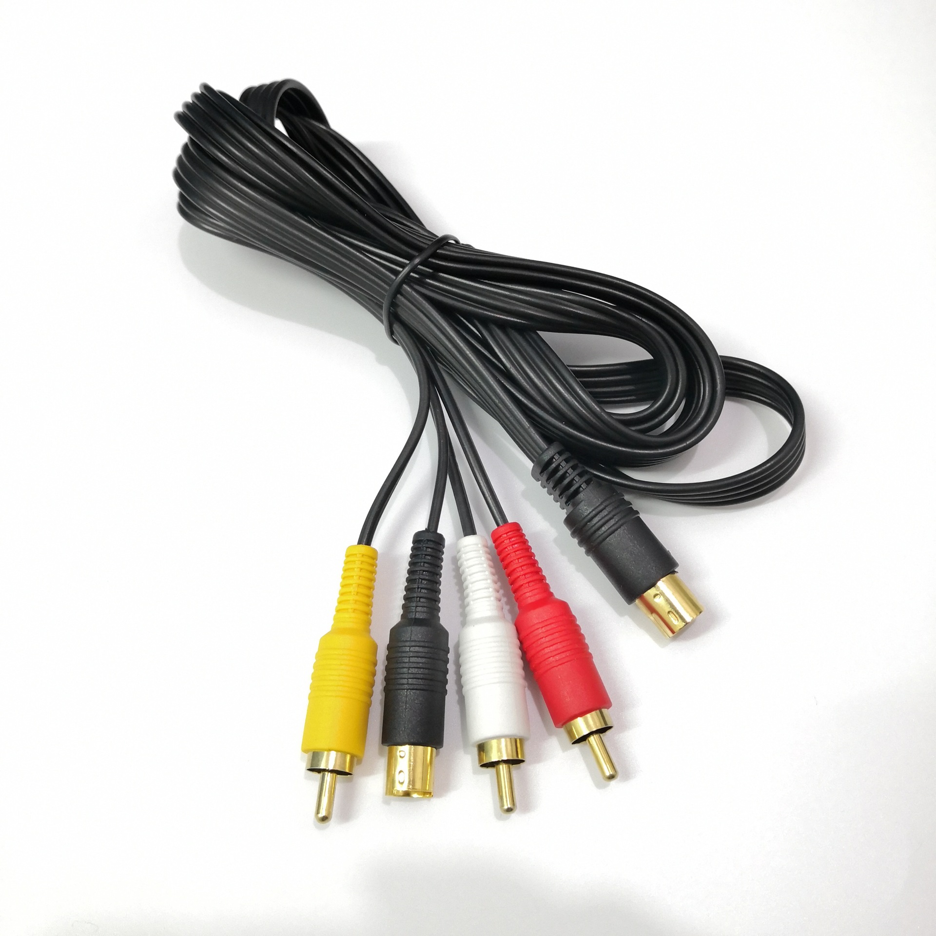 厂家直销sega saturn s av cable 世嘉土星s端籽av线 镀金10针
