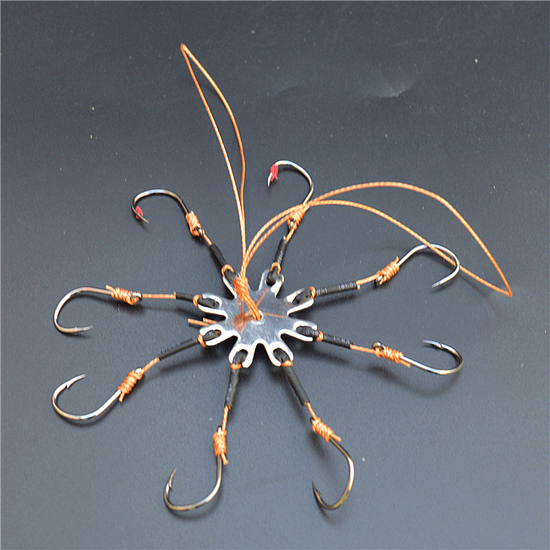 厂家鱼钩方块饵料钩串钩翻版钩豆饼钩 爆炸钩炸弹钩八爪钩
