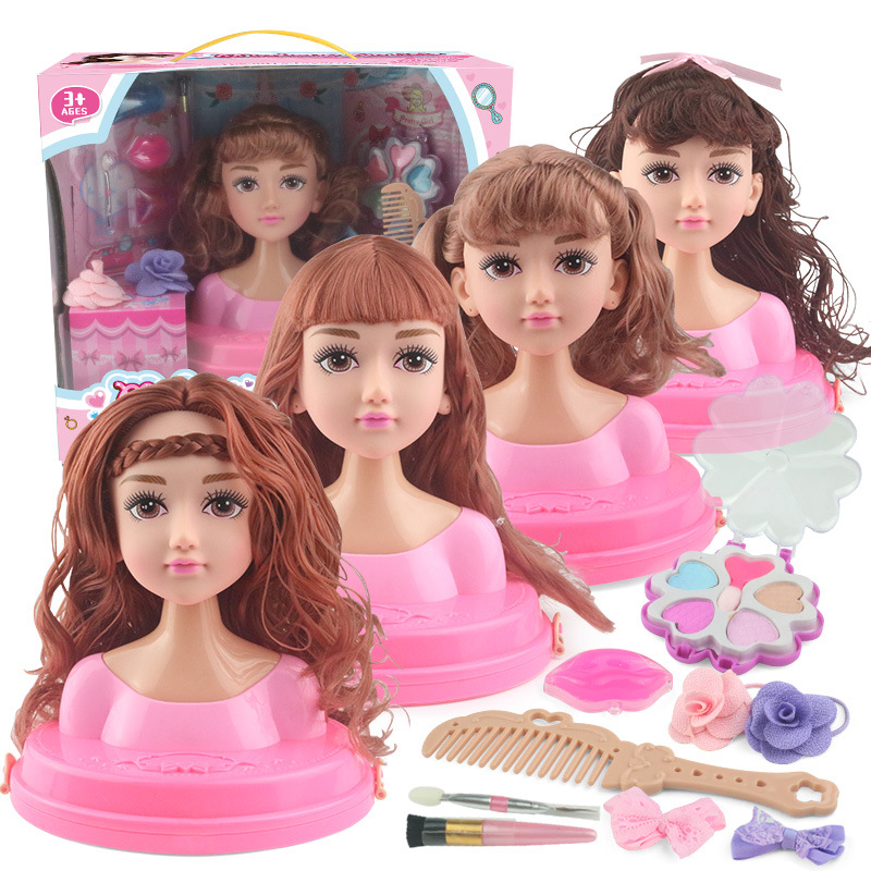 Fashion Dressing Doll Girls Playing House Toy Set Gift Box Girl Learn to Dress up Comb Hair Braid