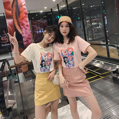 小清新网红闺蜜装套装女夏韩版显瘦森女系学生两件套洋气俏皮套裙