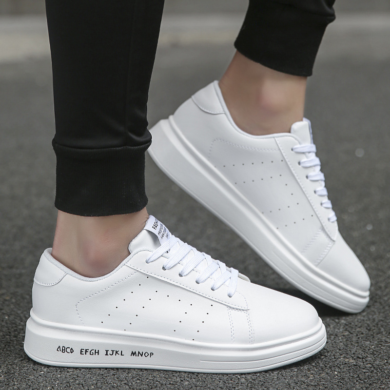 ins厚底男鞋春季潮鞋韩版百搭男生小白鞋休闲白鞋子男士板鞋潮流