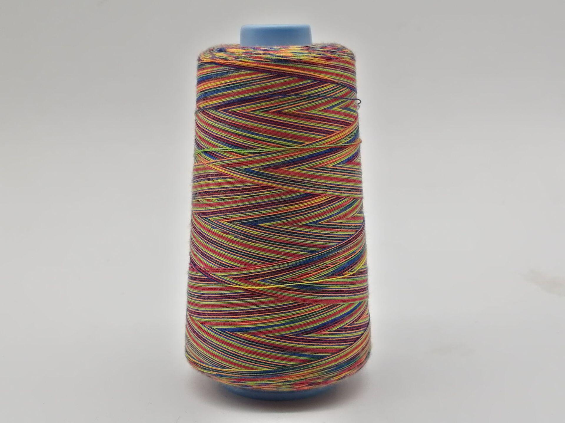 diy饰品绳七彩包芯弹力线 五彩色佛珠线 包芯 1.0mm手工串穿珠线