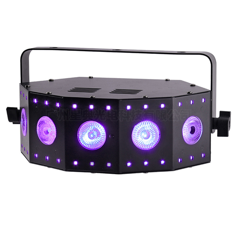 ktv酒吧家庭包间频闪灯声控染色面光效果灯全彩dj灯背景灯