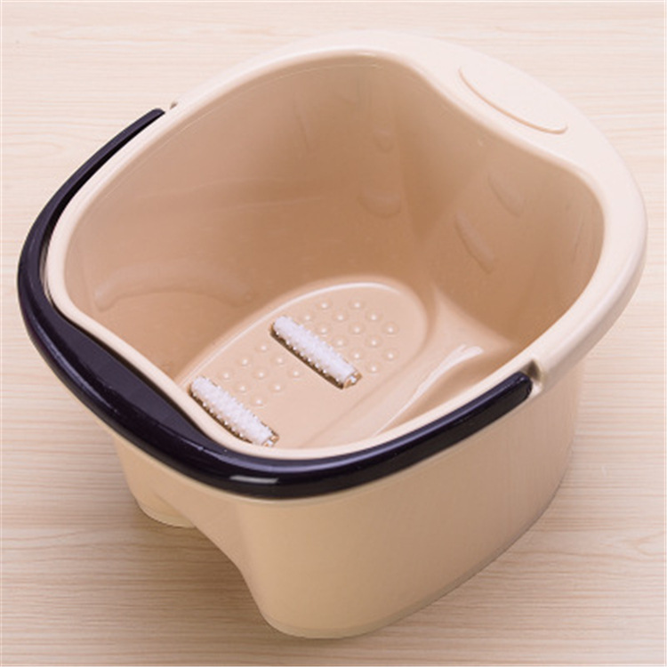 日式足浴盆脚底按摩滚轮泡脚桶家用 大号足浴桶logo定制优惠促销
