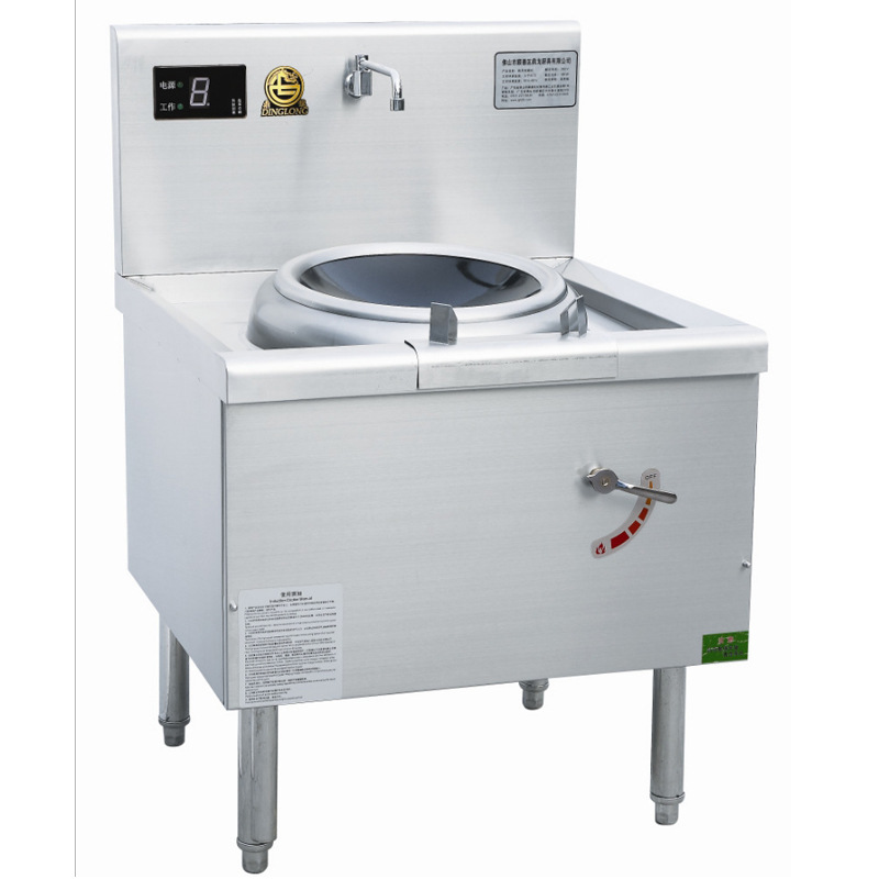 供应鼎龙商用电磁炉dbl-6kw-a单眼厨房设备大功率电磁炒炉