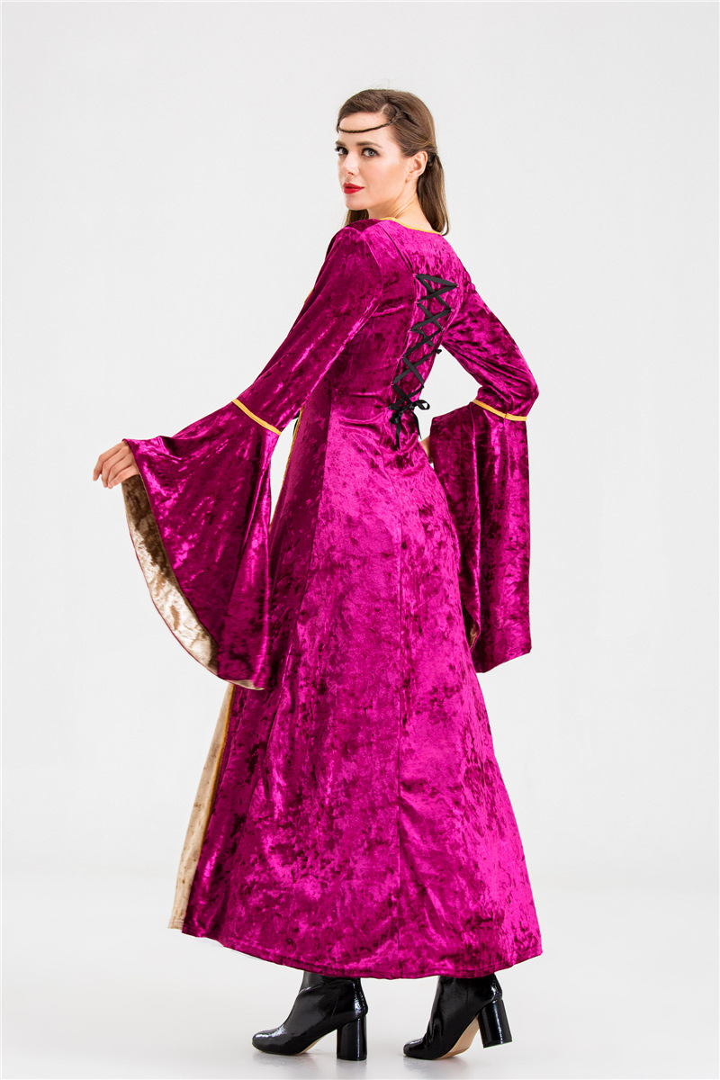 万圣节欧洲复古宫廷装扮服装女王皇后角色演出长裙影楼拍摄服批发