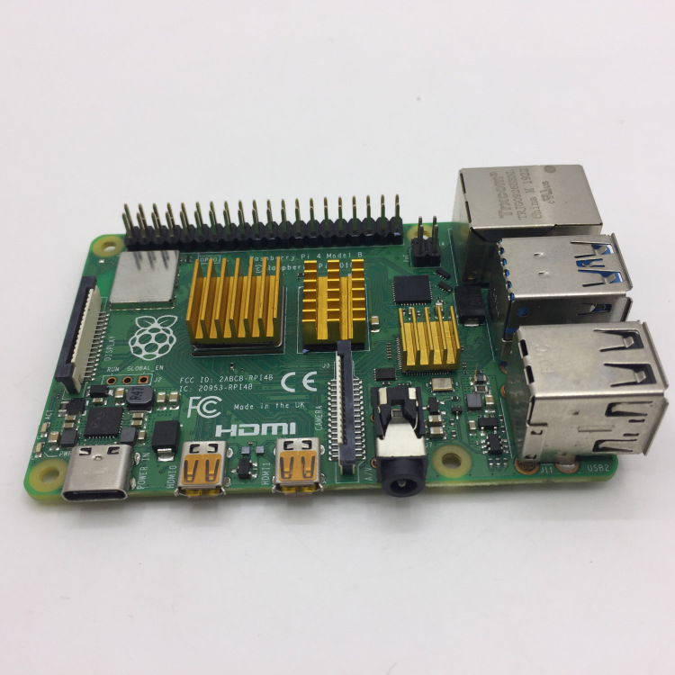 树莓派4代raspberry pi 4b专用铝制散热片套装带背胶