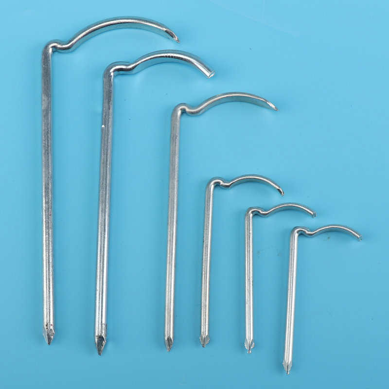 厂家直销镀锌圆钩钉 ppr水管金属圆勾钉 规格齐全镀锌铁圆管钢钉