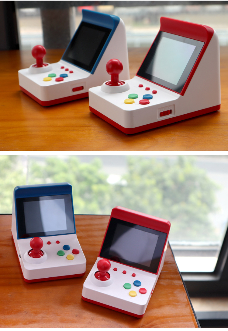 现货a6游戏机迷你小型复古游戏机摇杆掌机儿童便携式fc红白机双人