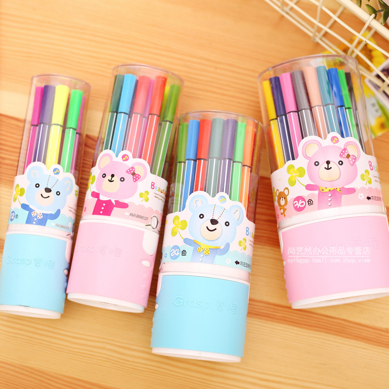 跨境爆款广纳梦幻彩色荧光双线笔轮廓笔diy相册照片金属彩双色笔