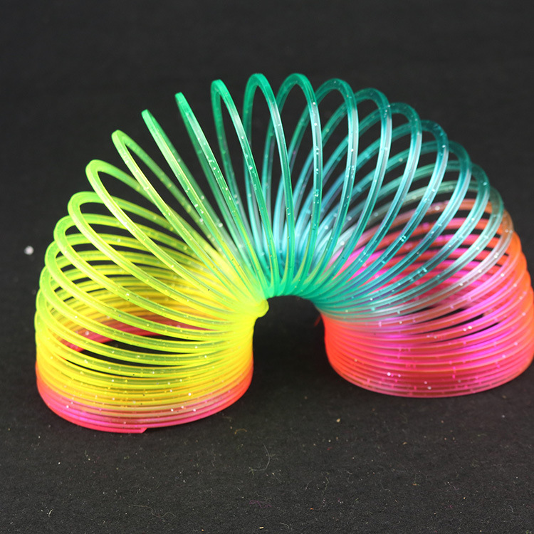 弹力拉环魔力彩虹圈玩具儿童成人号怀旧玩具七彩小礼品批发