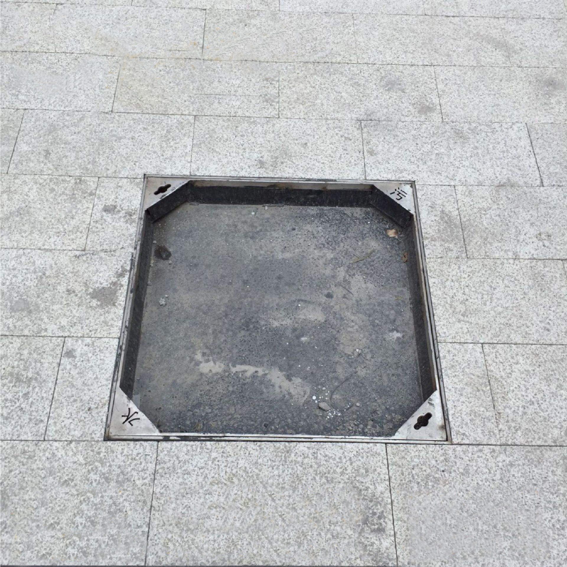 科阳定制不锈钢隐形井盖不锈钢窨井盖隐形井盖304圆形方形排水沟盖板