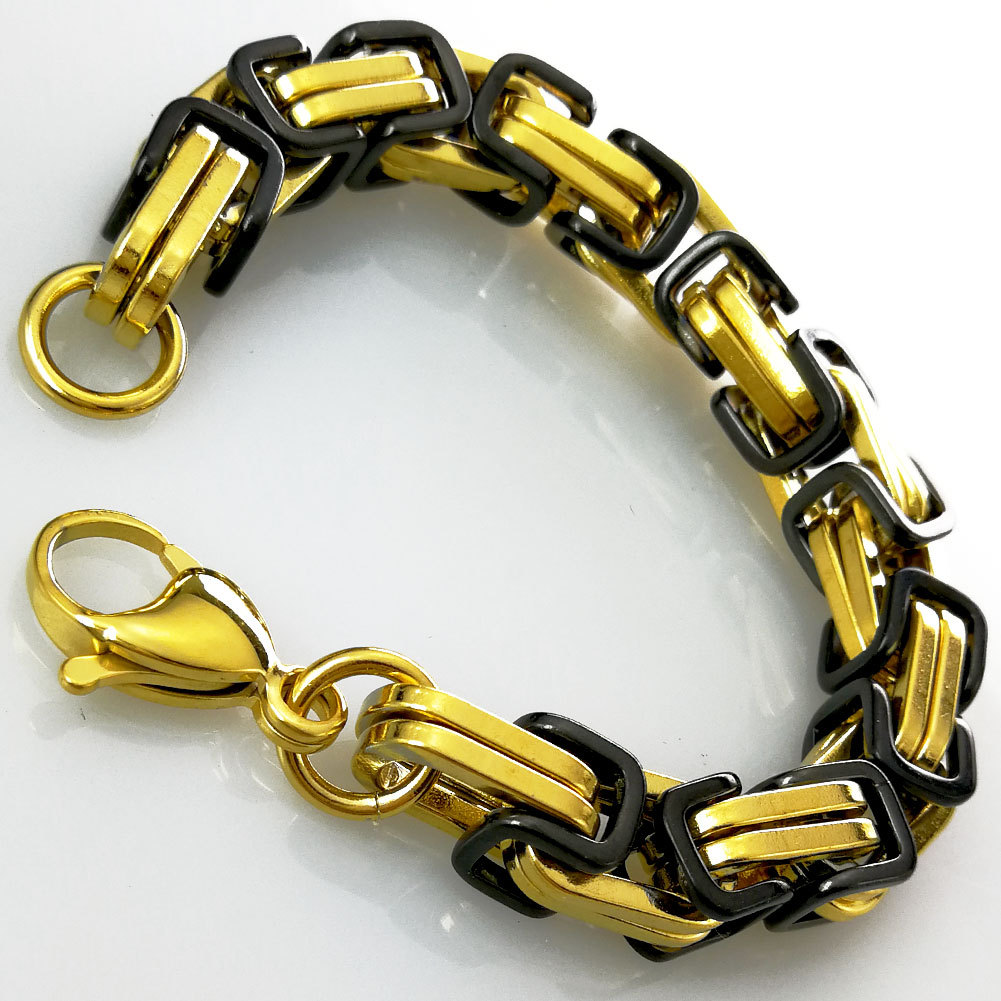 现货蛇骨钛钢手工手链韩版学生简约青少年网红真空电镀保色4-10mm