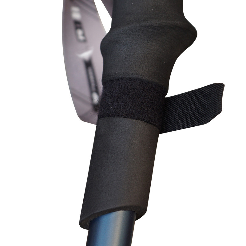 开拓者轻量五节折叠登山杖 外锁伸缩碳纤维手杖徒步拐杖