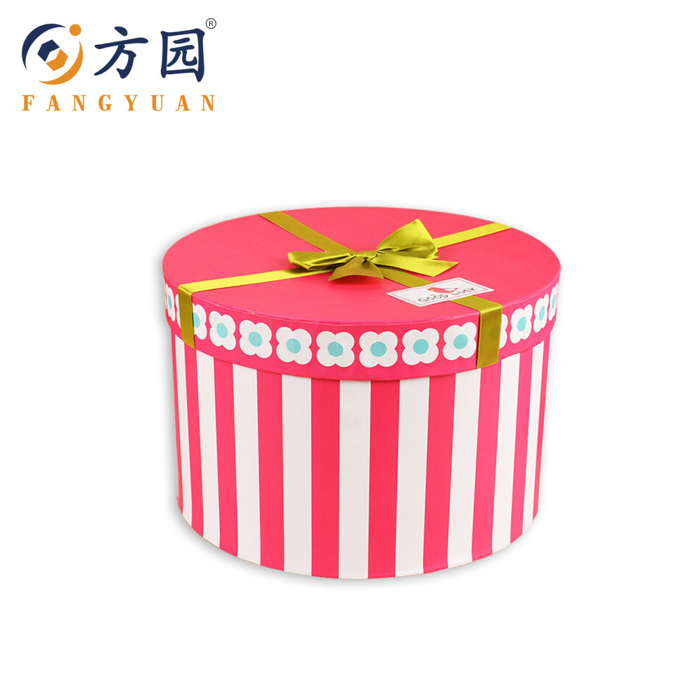 厂家定做复合材料圆形礼品盒子简约糖果礼品盒零食包装盒创意礼盒