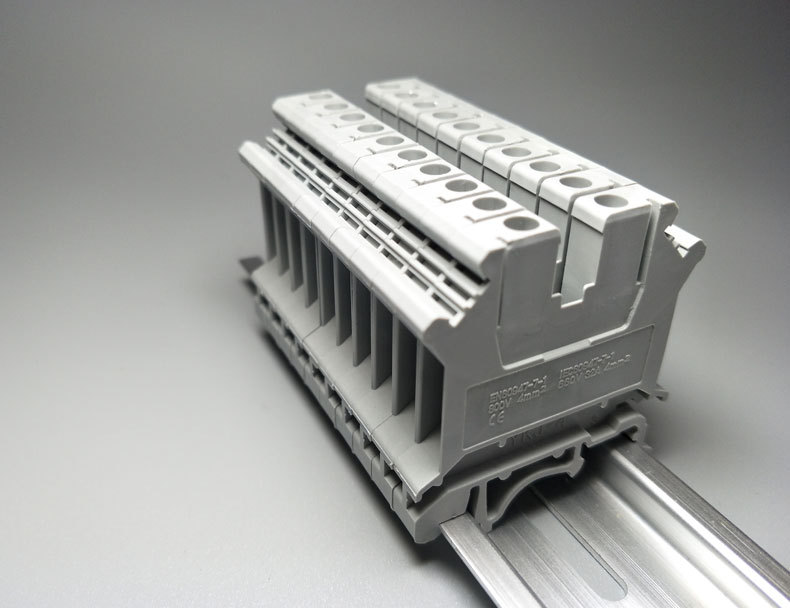 友邦uk5n通用阻燃型接线端子ykj-4 铜接线端子uk接线端子排uk-5n