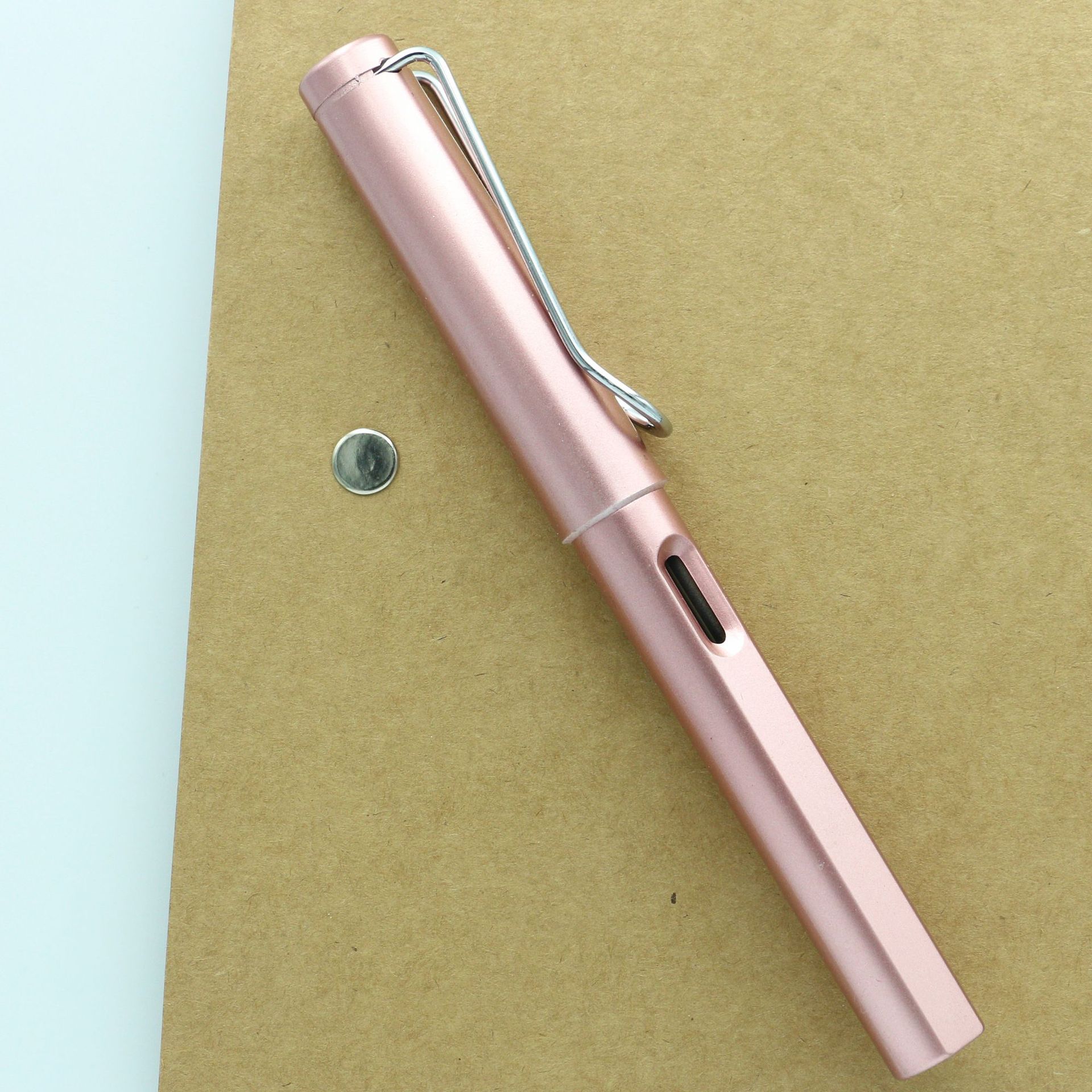 创意金属夹彩色中性笔 钢丝夹笔 u形金属笔夹签