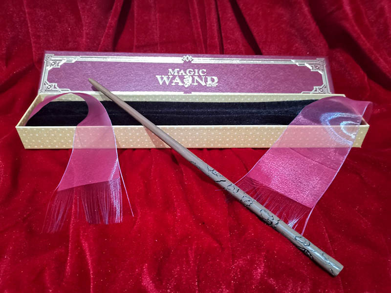 哈利波特魔法棒金属芯 哈利魔杖 卢娜 卢娜郁金香金属芯魔杖带盒