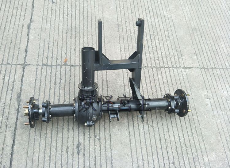 diy摩托车改三轮车配件 改装大牛沙滩车轴传动差速器碟刹后桥