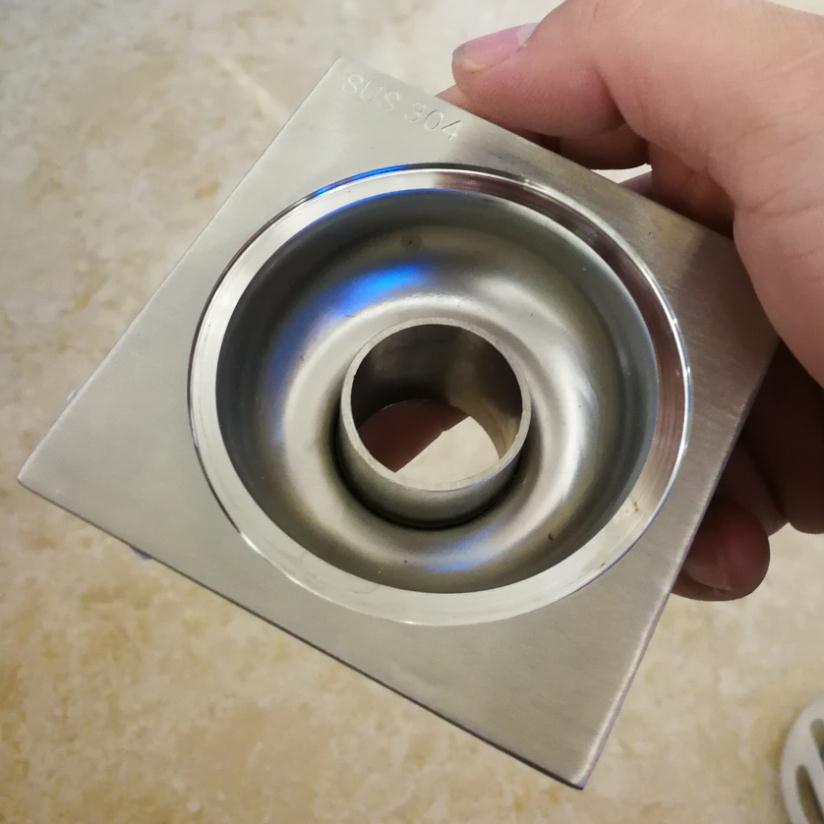 304不锈钢小地漏方形防臭地漏阳台快排地漏器工程厨房小口径75*75