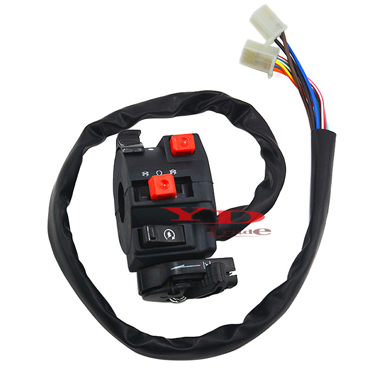 电动摩托车四功能组合开关带风门启动6 3越野沙滩车左手开关总成
