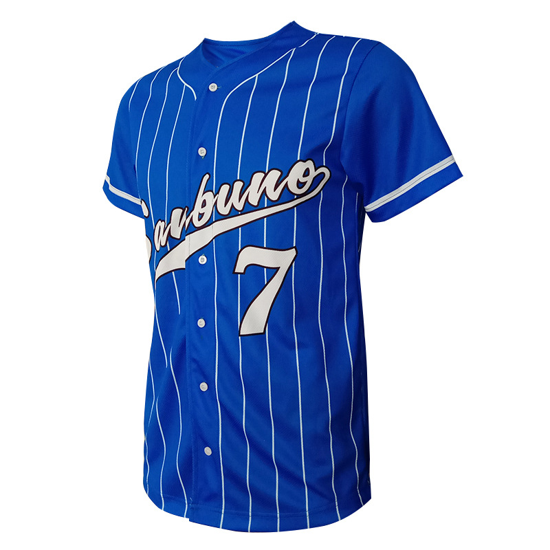 比赛棒球服定制免费印logo印字队服户外垒球服短袖上衣热转印批发