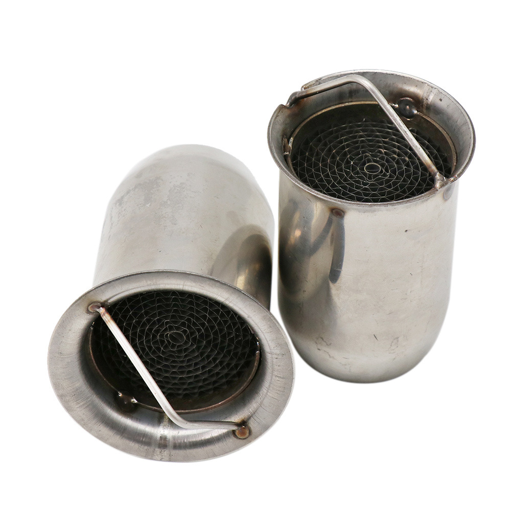 摩托车排气管真触媒 51mm口径降音塞 60mm不锈钢回压消音塞消声器