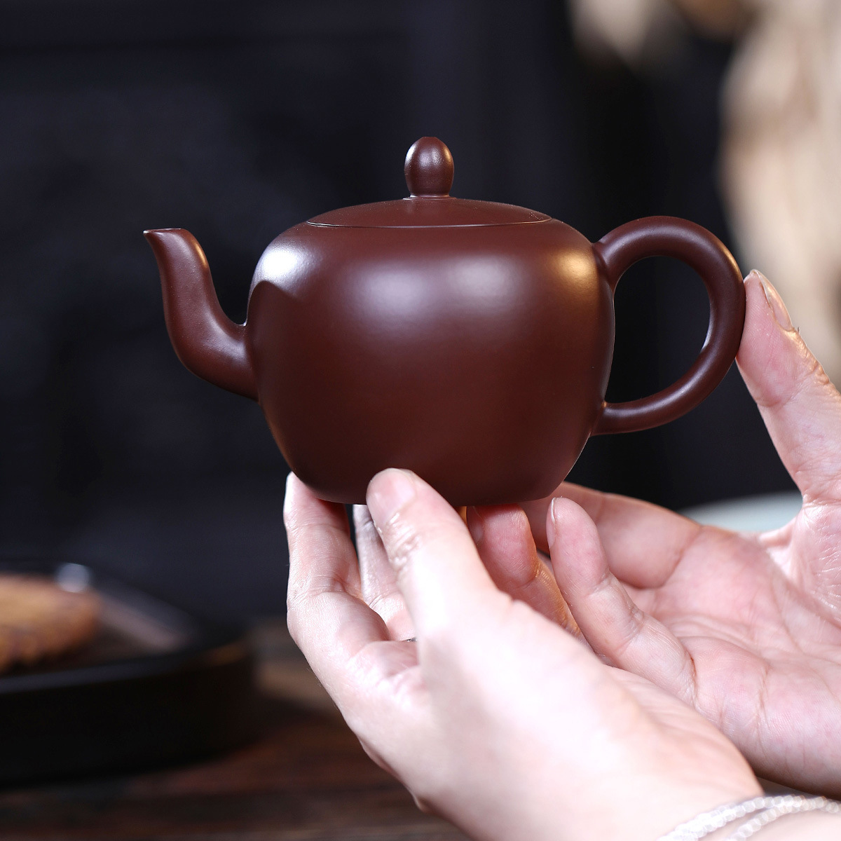 宜兴原矿紫砂壶名家纯手工紫朱泥美人肩壶功夫茶具家用泡茶壶