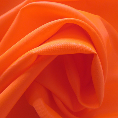 厂家现货 涤纶箱包帐篷雨伞面料 200d荧光桔色牛津布 救生衣面料