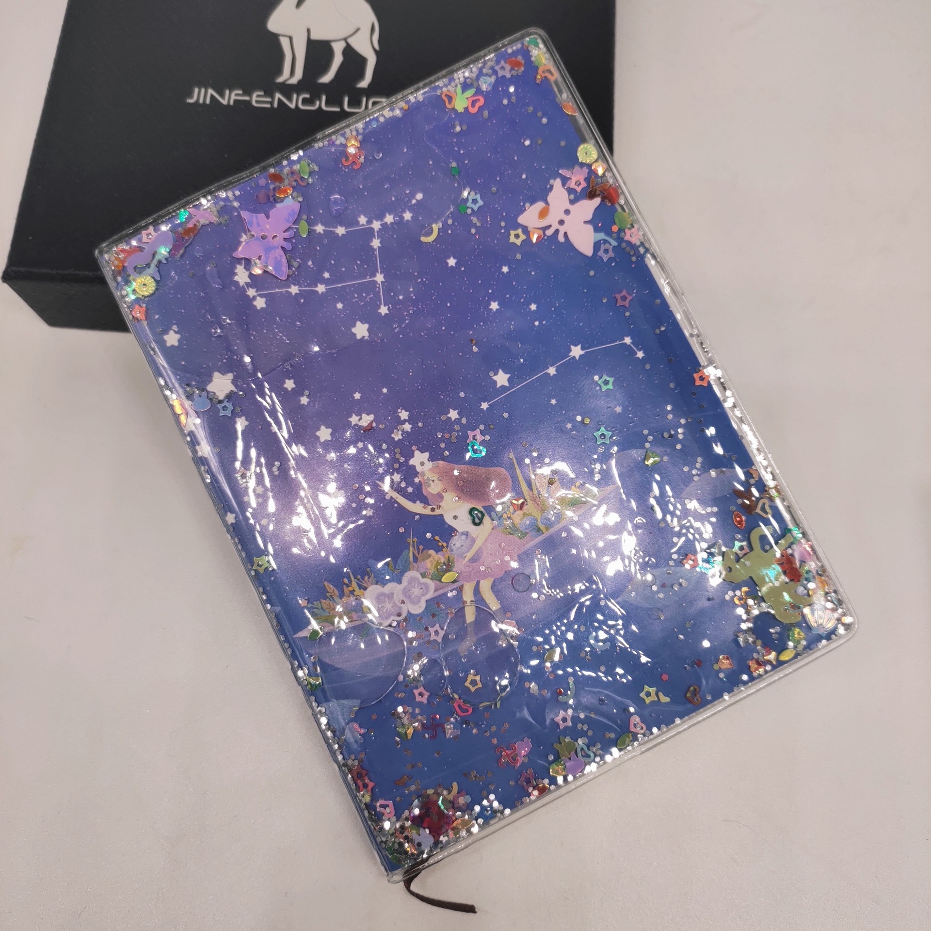 流沙饰品流沙配件流沙书本流沙书皮pvc书皮流沙笔记本流沙日记本