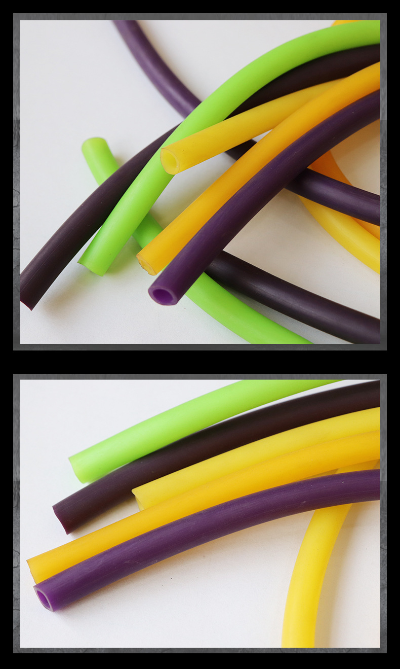 tpe拉力管厂家热塑性弹性体胶管定制tpe彩色弹力软管健身器材配件