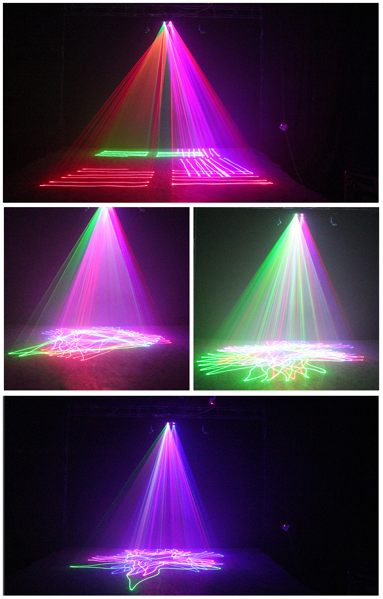 四眼双层激光灯ktv闪光灯声控酒吧灯迪吧镭射室内蹦迪灯舞台灯光