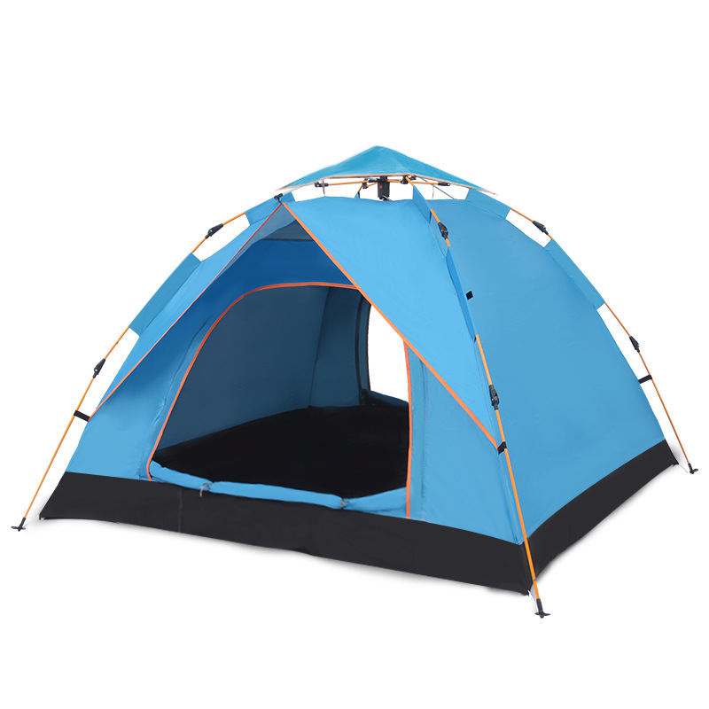 Outdoor Sun Protection Automatic Tent Camping Camping Beach Leisure Single Double 3-4 Person Tent Quickly Open Building-Free