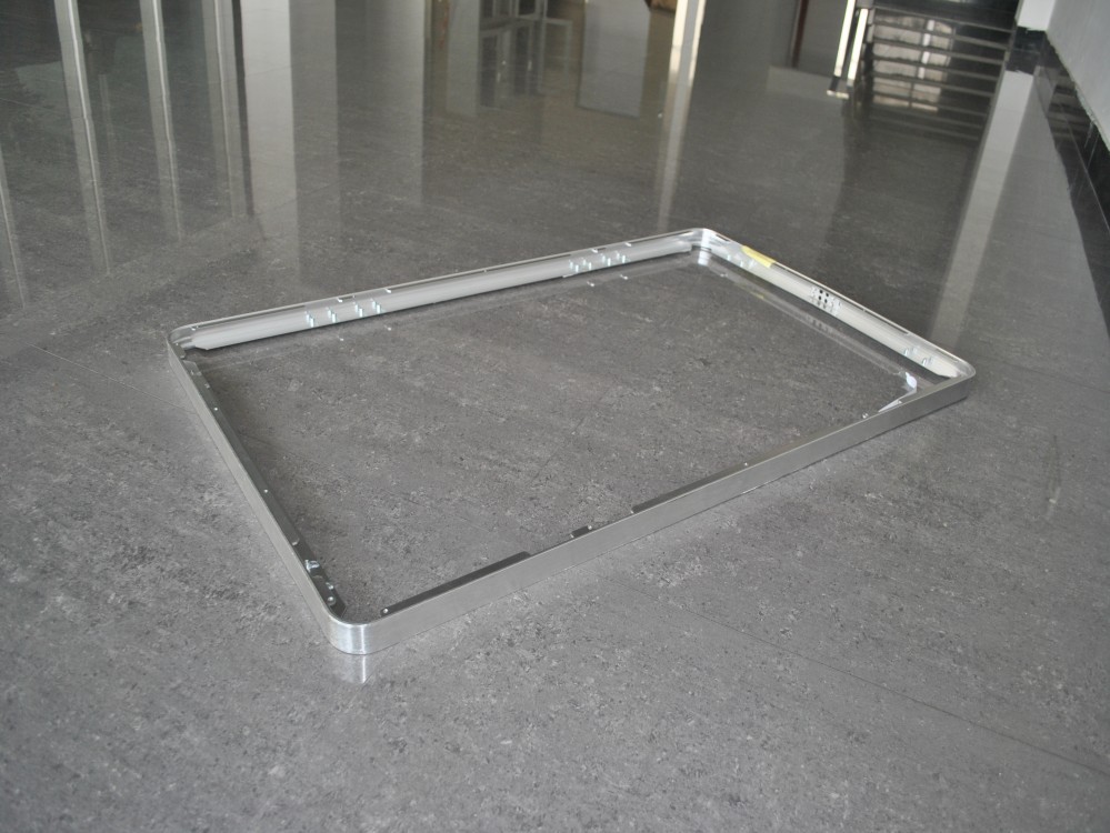 厂家定制led显示屏边框铝型材折弯广告机铝边框氧化喷砂银