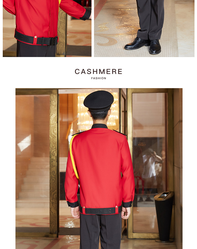 酒店门童工作服商场礼仪迎宾服套装男酒店前台接待行李乐队演出服
