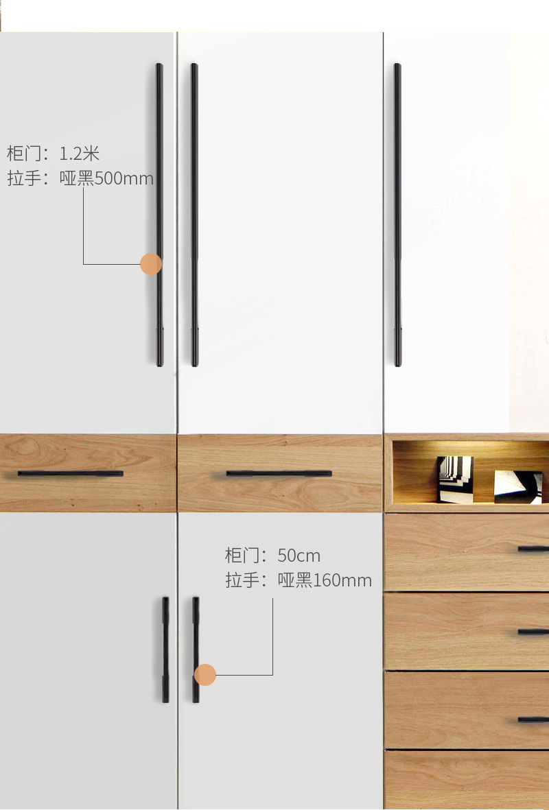 柜门拉手安装位置图片图片